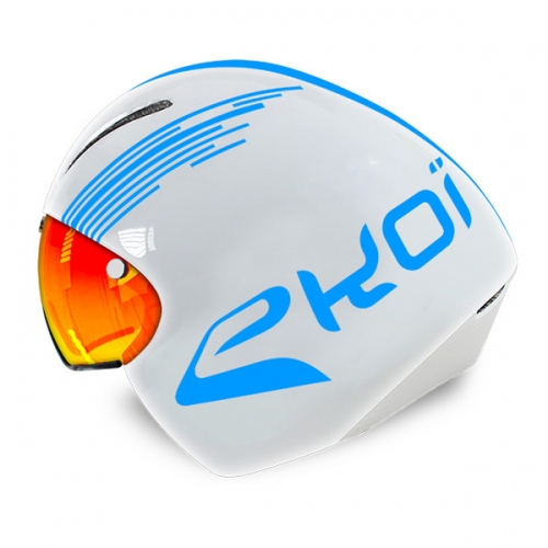 에코이 에어로 헬멧 CXR14 - 화이트/스카이 블루 (EKOI AERO CXR14 WHITE/SKY BLUE)