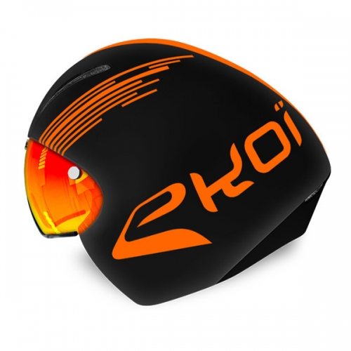 에코이 에어로 헬멧 CXR14 - 블랙/오렌지 플루오 (EKOI AERO CXR14 BLACK/ORANGE FLUO)
