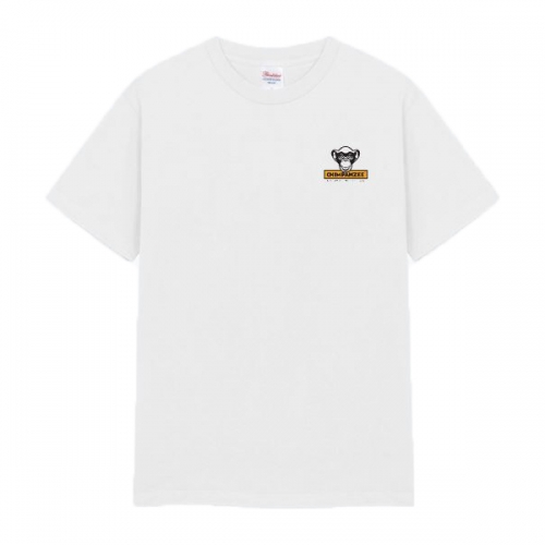 침팬지 반팔 티셔츠 화이트 (CHIMPANZEE Short Sleeve T-Shirts - White)